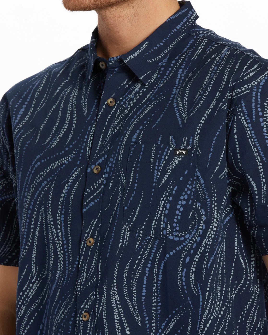Sundays Mini Short Sleeve Shirt - Dark Blue sold by Billabong product image thumbnail 4
