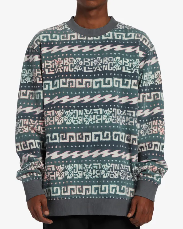 Halfrack Fleece Crew Neck Sweatshirt - Black sold by Billabong