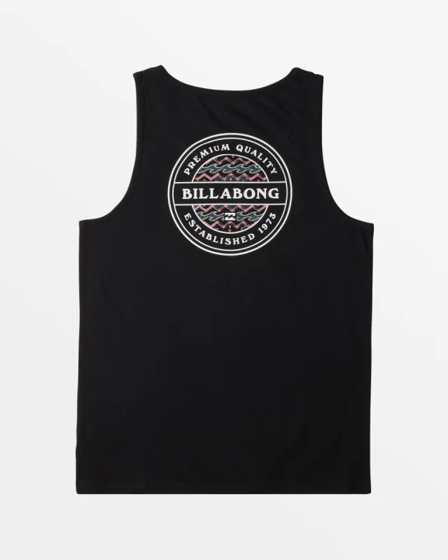 Boys Rotor Tank Top - Black sold by Billabong