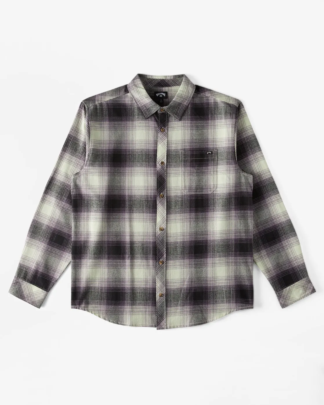 Coastline Flannel Long Sleeve Shirt - Mint Cream sold by Billabong product image thumbnail 5