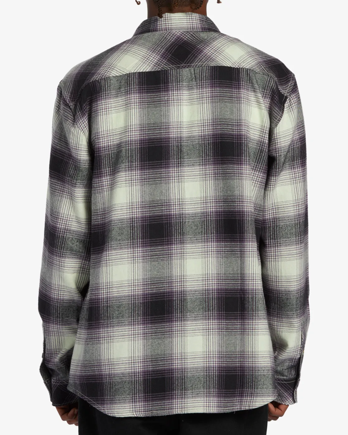 Coastline Flannel Long Sleeve Shirt - Mint Cream sold by Billabong product image thumbnail 3