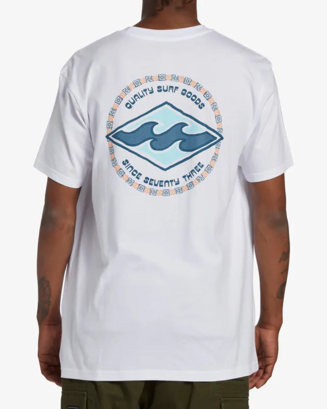 Rotor Diamond T-Shirt - White sold by Billabong