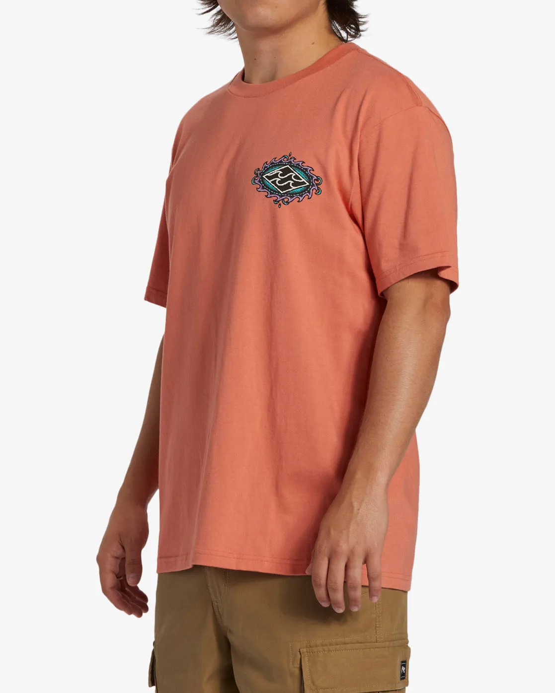 Crayon Wave T-Shirt - Coral sold by Billabong product image thumbnail 5