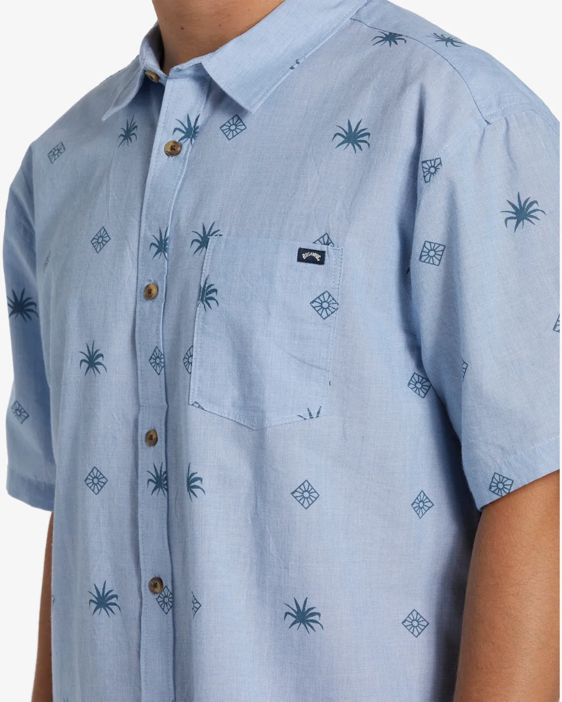 Sundays Mini Short Sleeve Shirt - Blue Suede sold by Billabong product image thumbnail 3