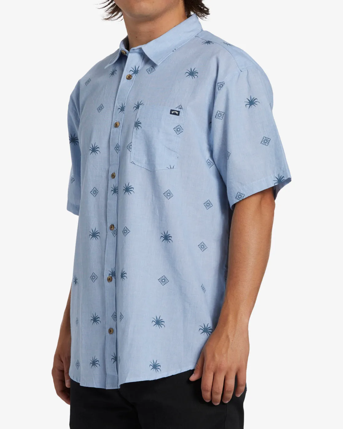Sundays Mini Short Sleeve Shirt - Blue Suede sold by Billabong product image thumbnail 4