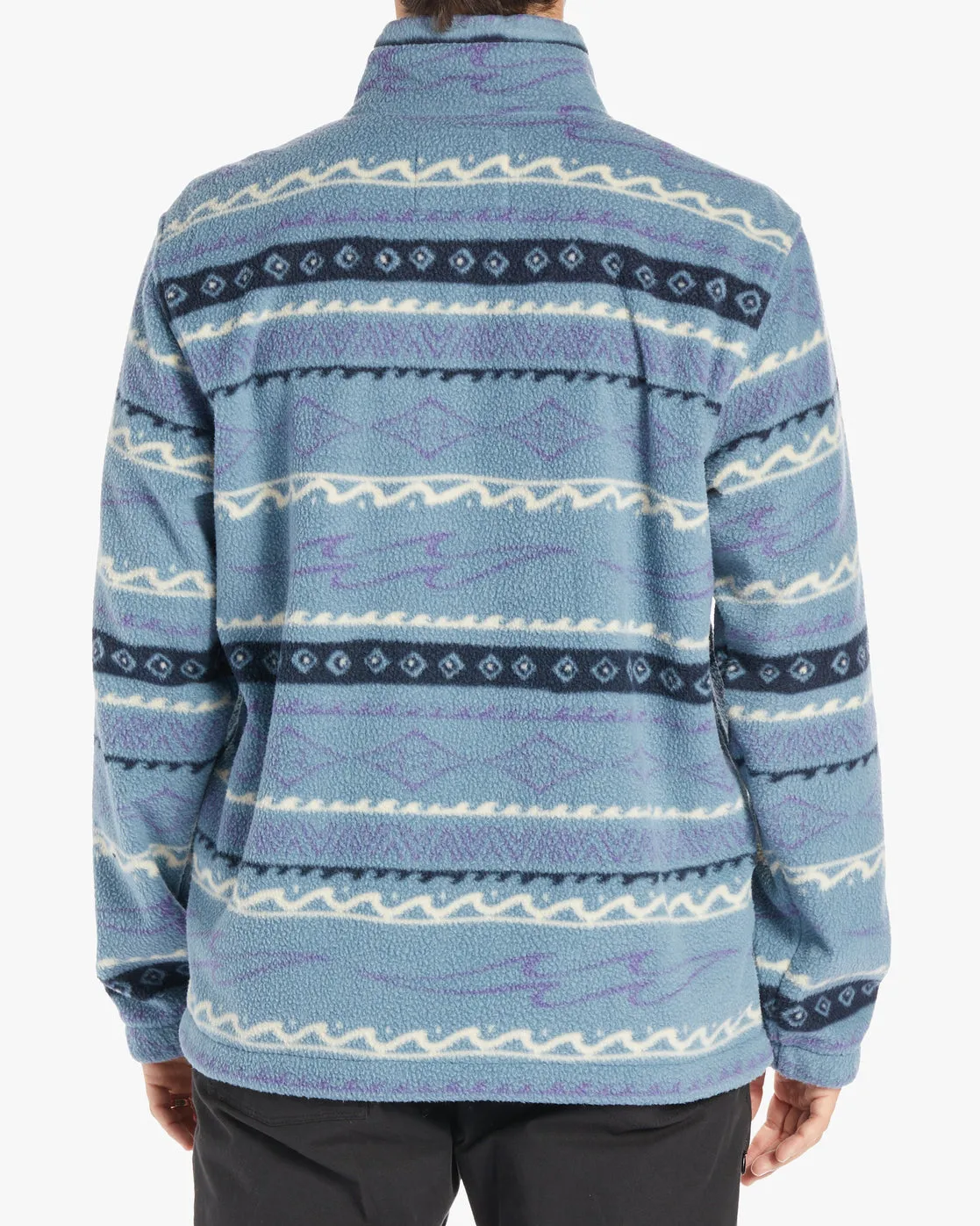 Boundary Half-Zip Mock Neck Fleece - Washed Blue sold by Billabong product image thumbnail 3