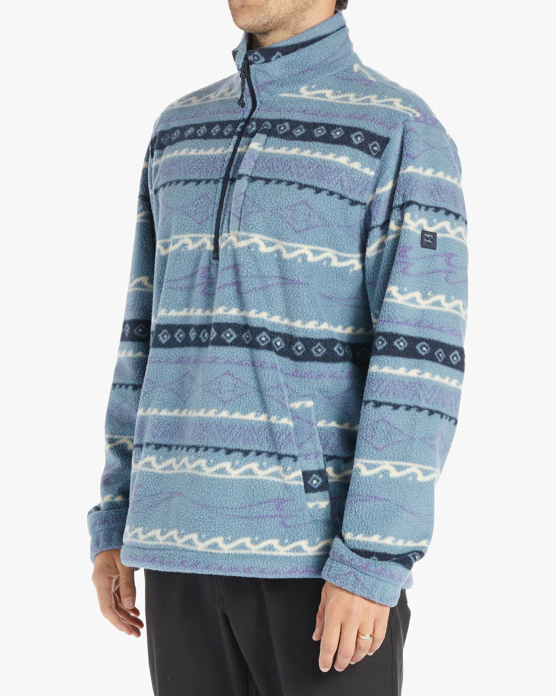 Boundary Half-Zip Mock Neck Fleece - Washed Blue sold by Billabong product image thumbnail 2
