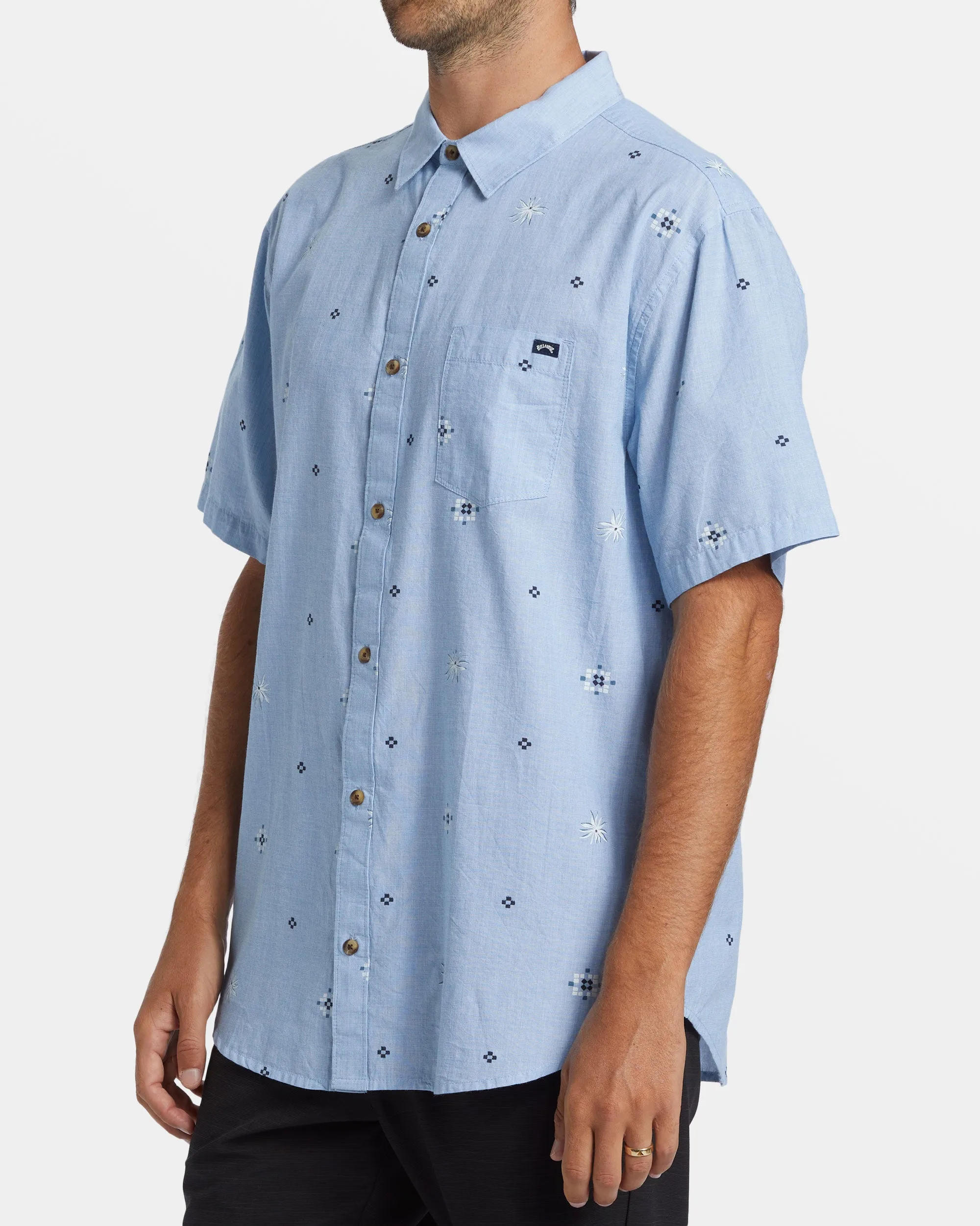 Sundays Mini Short Sleeve Shirt - Smoke Blue sold by Billabong product image thumbnail 4