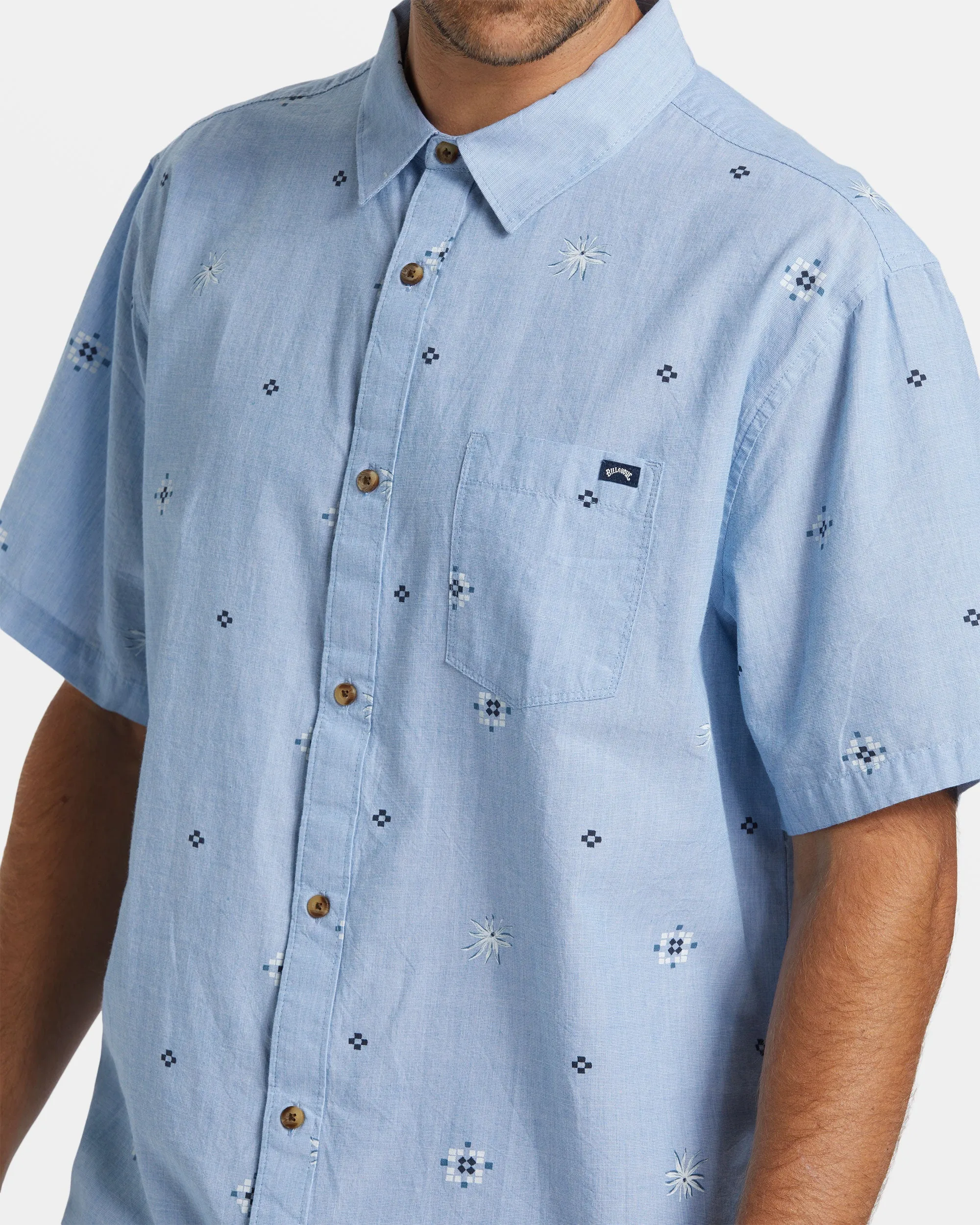 Sundays Mini Short Sleeve Shirt - Smoke Blue sold by Billabong product image thumbnail 3