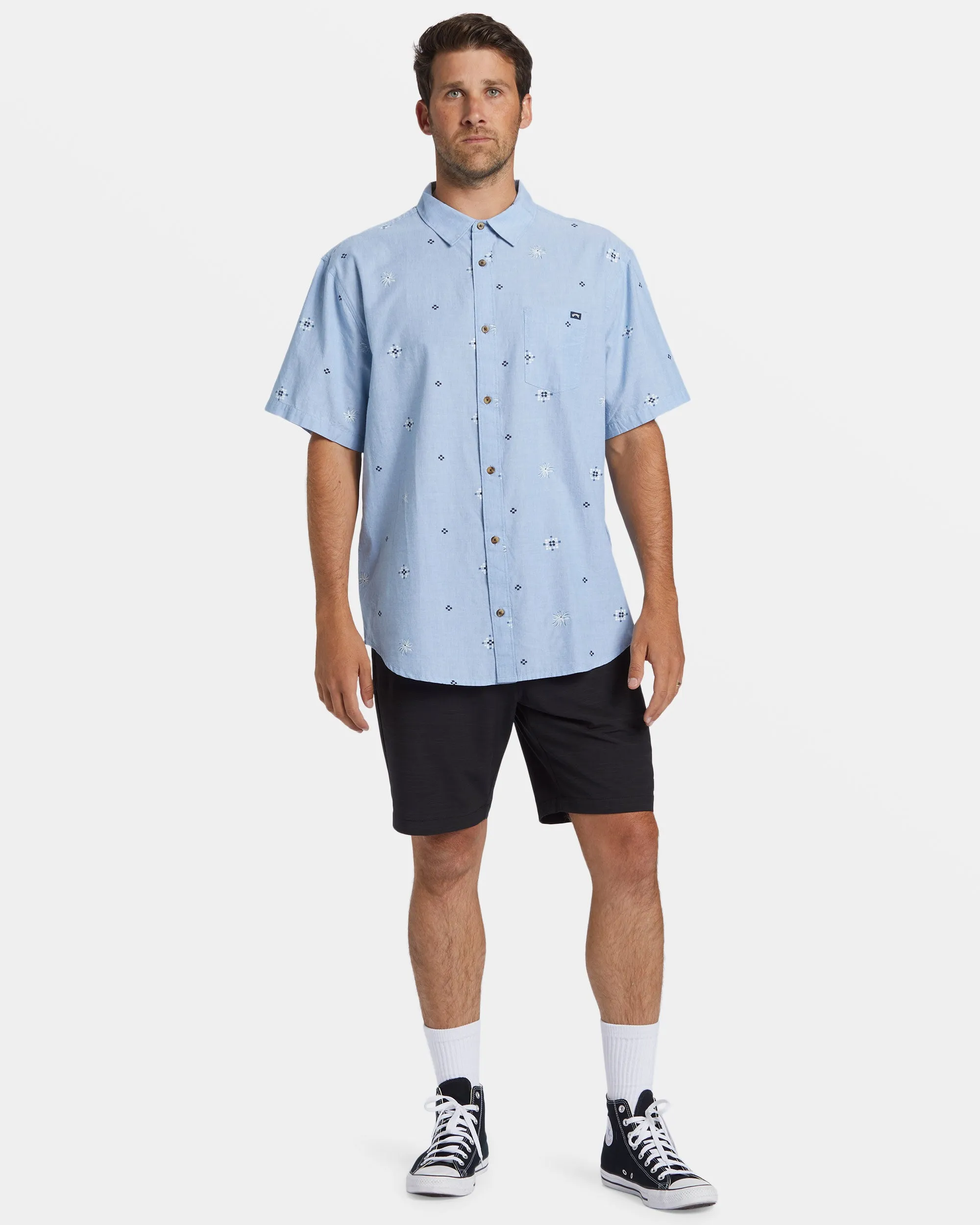 Sundays Mini Short Sleeve Shirt - Smoke Blue sold by Billabong product image thumbnail 5