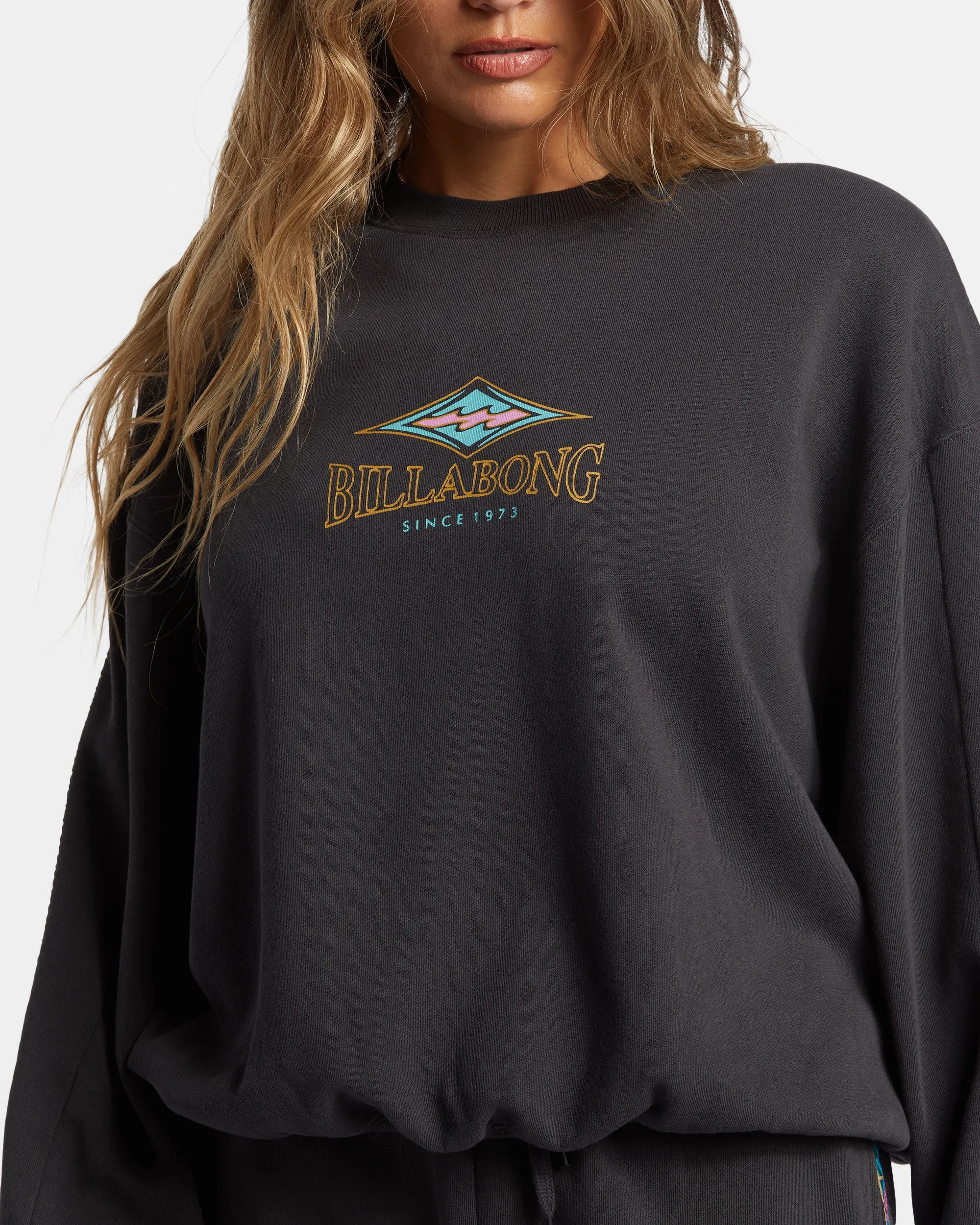 Swipe Right Kendal Crewneck Sweatshirt - Black Sands sold by Billabong product image thumbnail 5