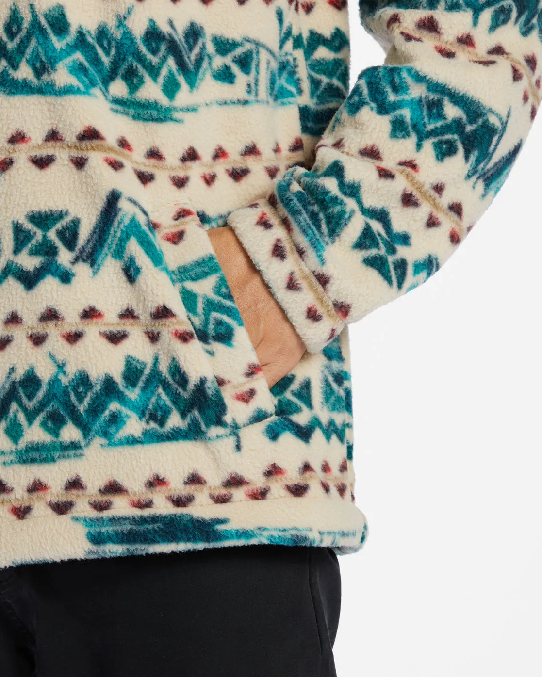 Boundary Half-Zip Mock Neck Fleece - Bone sold by Billabong product image thumbnail 5