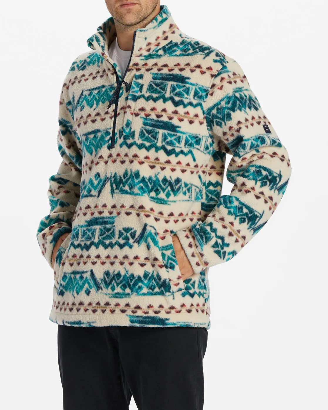 Boundary Half-Zip Mock Neck Fleece - Bone sold by Billabong product image thumbnail 2