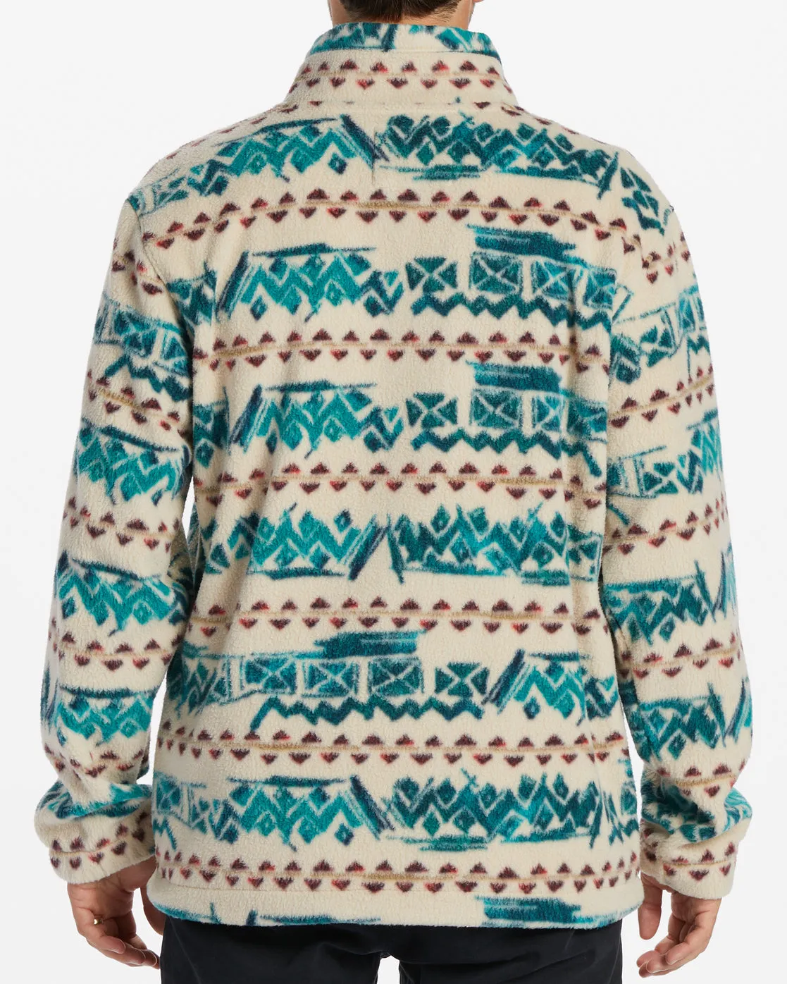 Boundary Half-Zip Mock Neck Fleece - Bone sold by Billabong product image thumbnail 3
