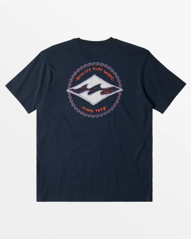 Boys Rotor Diamond T-Shirt - Navy sold by Billabong