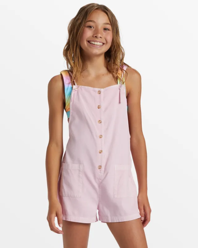 Girls Wave Watch Romper - Pink Dream made by Billabong