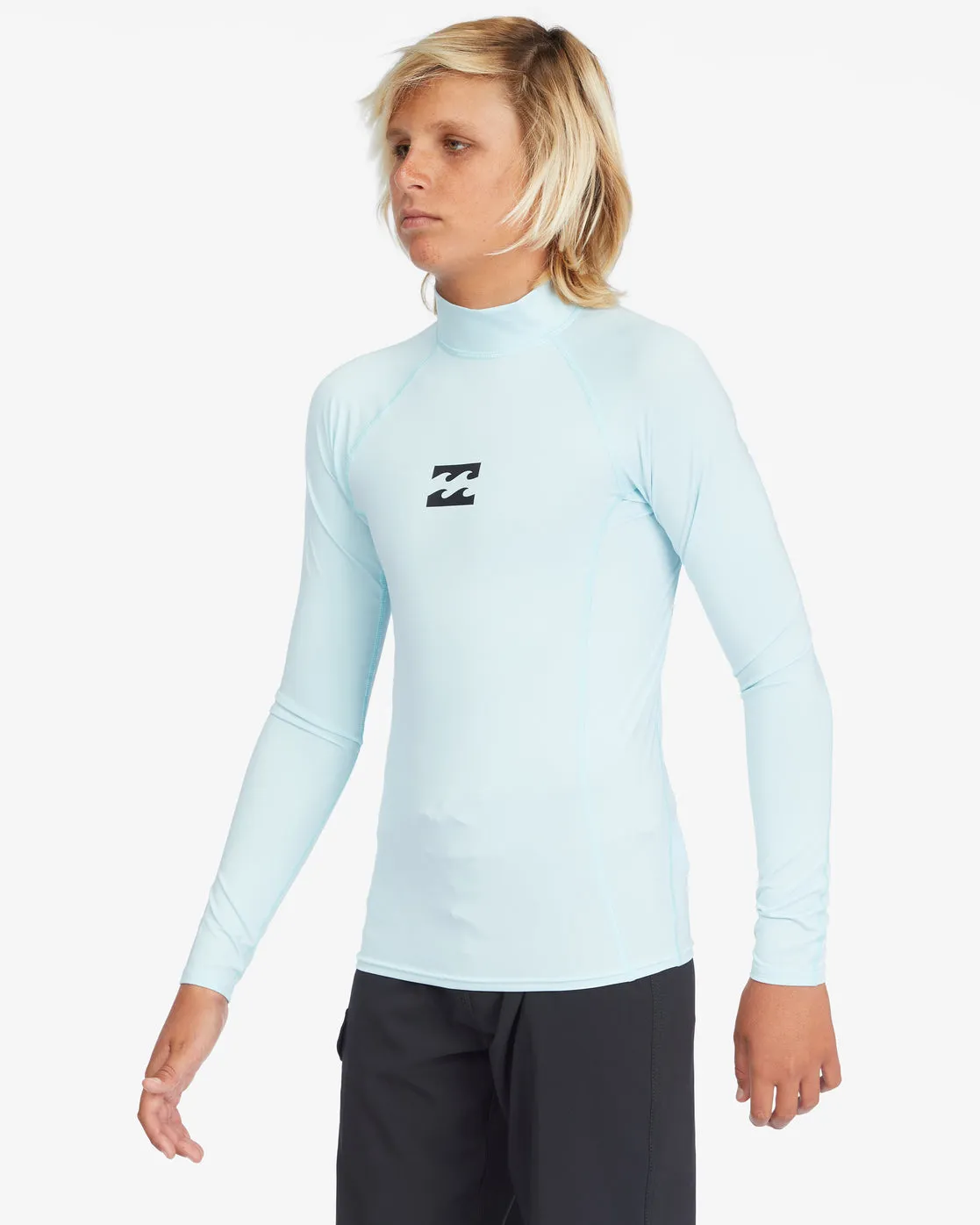 Boys All Day Wave Performance Fit Long Sleeve Rashguard - Coastal sold by Billabong