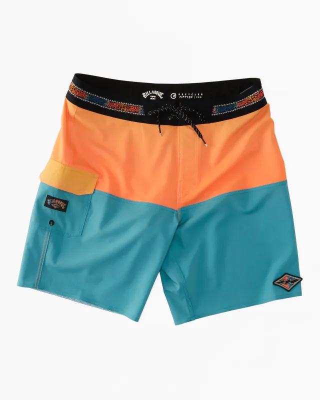 Boys Fifty50 Pro Performance 17" Boardshorts - Aqua sold by Billabong