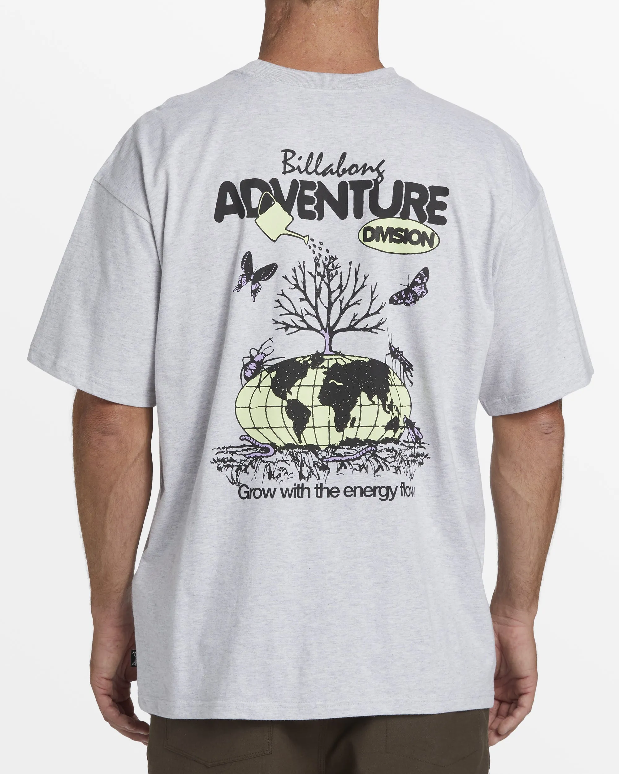 A/Div Grow T-Shirt - Light Grey Heather sold by Billabong