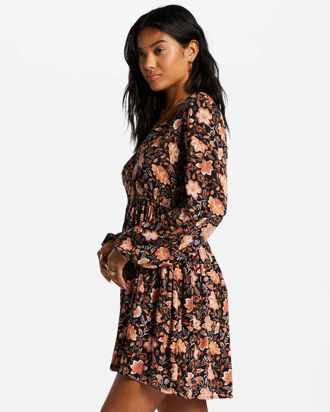 Sweetest Dream Mini Dress - Black Pebble sold by Billabong product image thumbnail 3