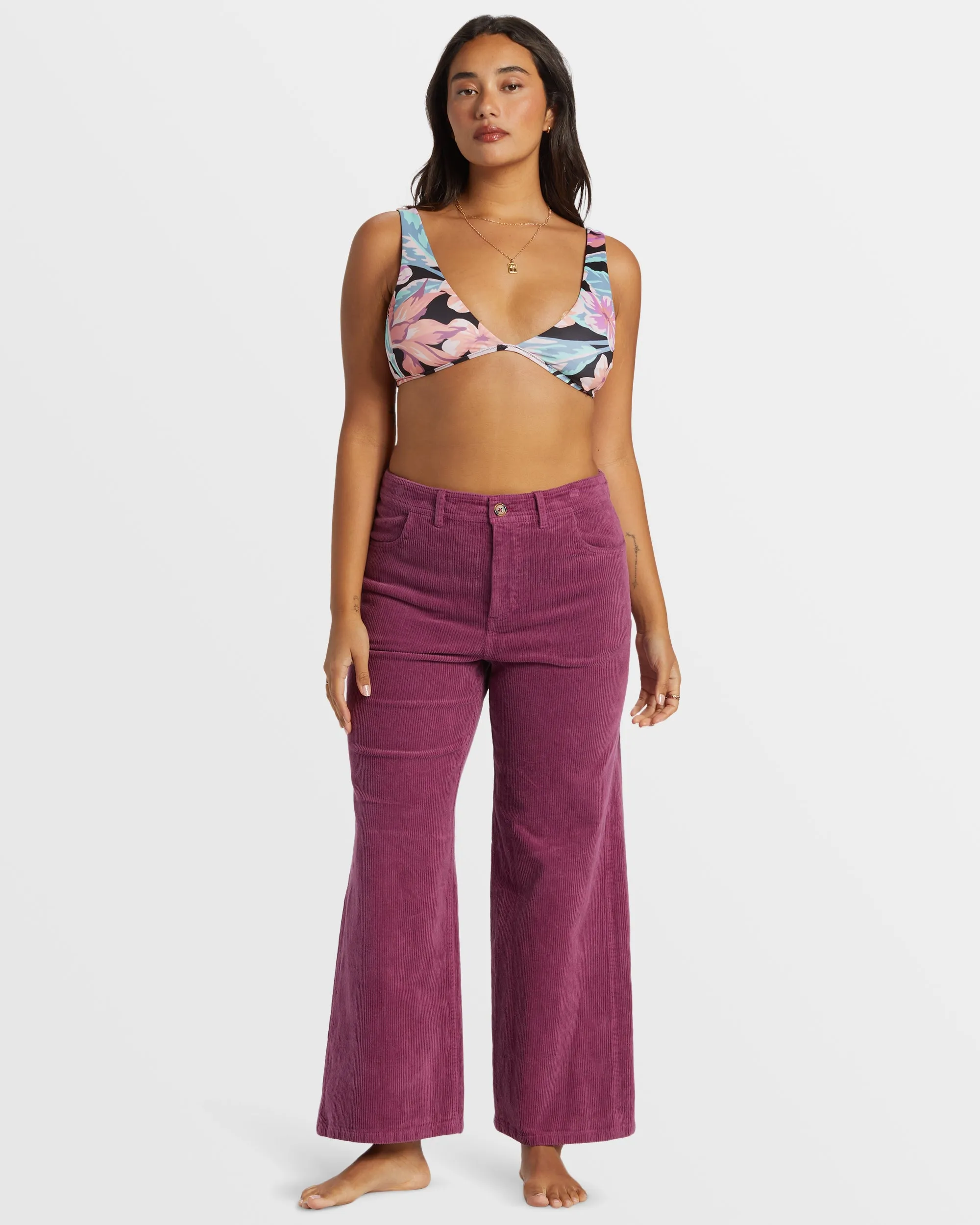 Be Free Corduroy Pants - Blackberry sold by Billabong