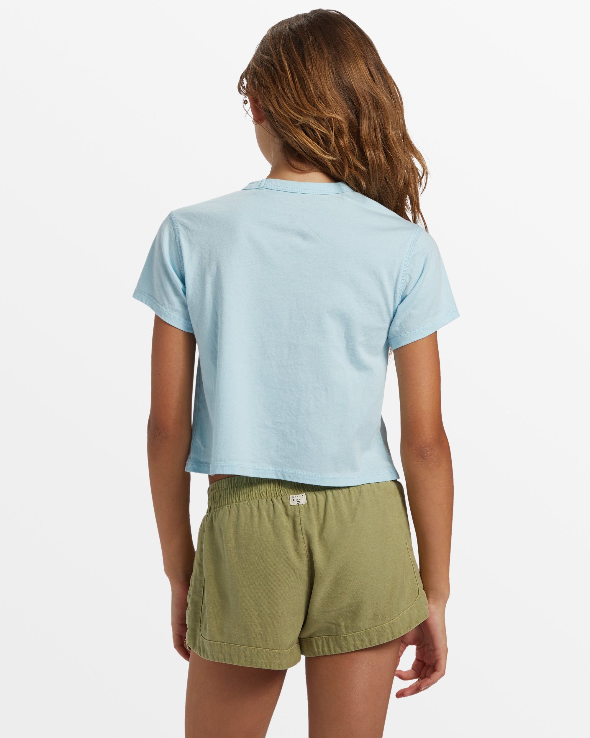 Girl's Tropical Views Cropped T-Shirt - Blue Glow sold by Billabong product image thumbnail 2