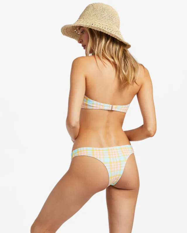 Check Please Cocoa Skimpy Bikini Bottoms - Multi sold by Billabong