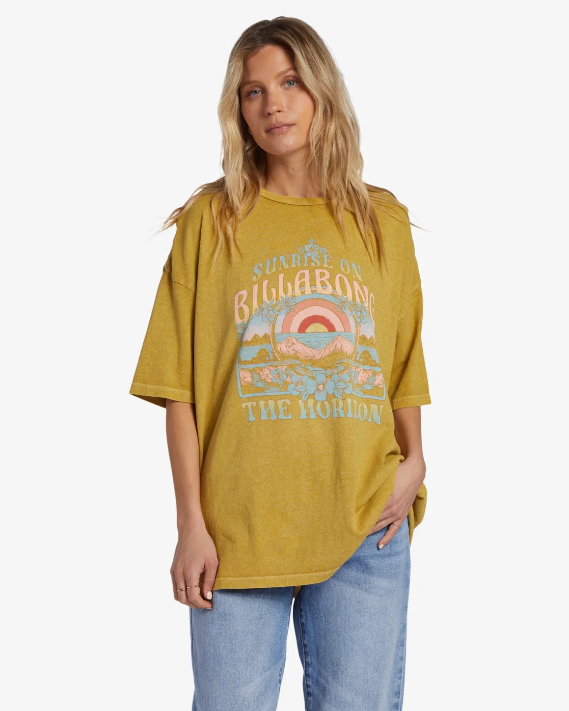 Sunrise On The Beach T-Shirt - Green Envy sold by Billabong