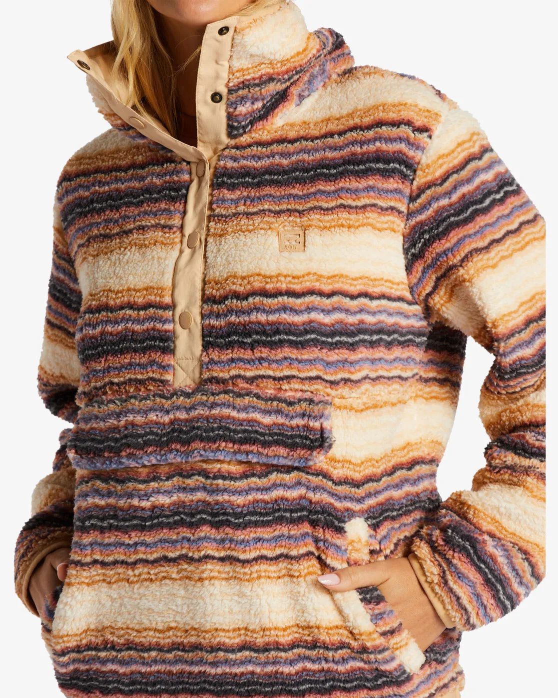 Switchback Mock Neck Fleece - Oat sold by Billabong product image thumbnail 4