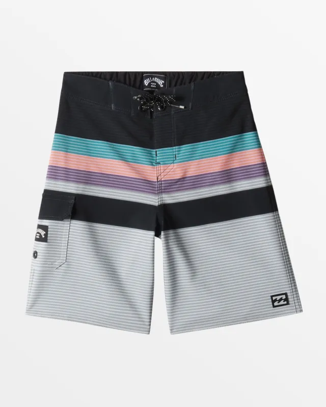 Boys 2-7 All Day Stripe Pro Boardshorts - Stealth sold by Billabong