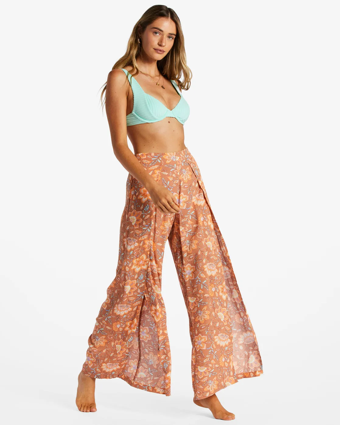 Split Spirit Floral Pants - Rose Dawn sold by Billabong product image thumbnail 2