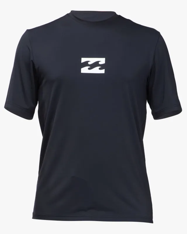 All Day Wave Loose Fit Upf 50+ Short Sleeve Surf Tee - Black sold by Billabong