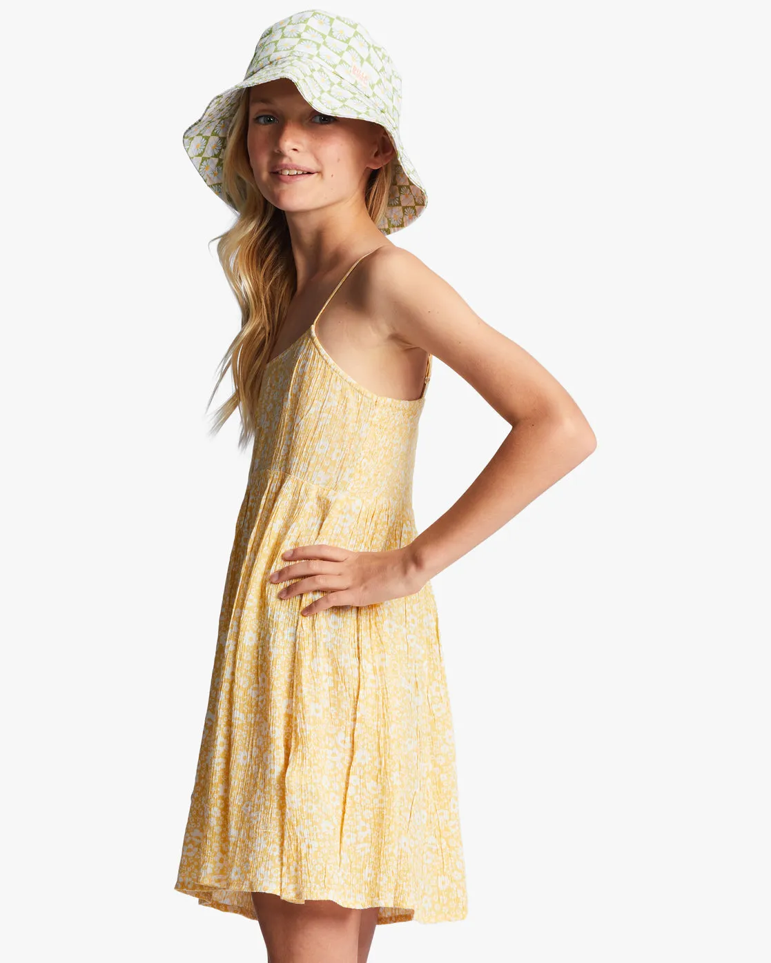 Girls 4-16 Sunshine Heart Mini Dress - Golden Peach sold by Billabong product image thumbnail 4