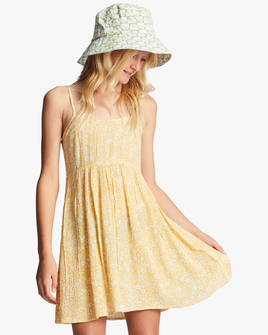 Girls 4-16 Sunshine Heart Mini Dress - Golden Peach sold by Billabong