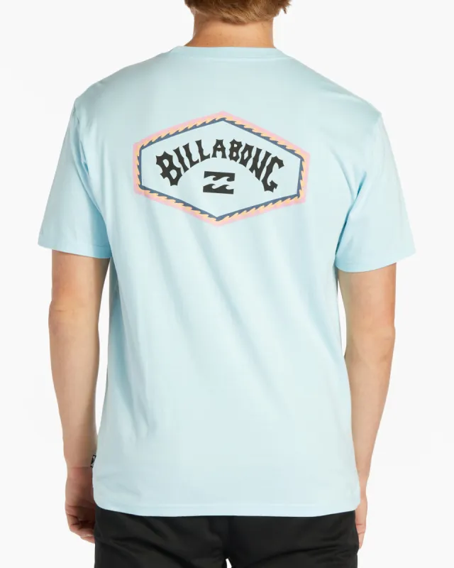 Exit Arch Short Sleeve T-Shirt - Coastal Blue sold by Billabong