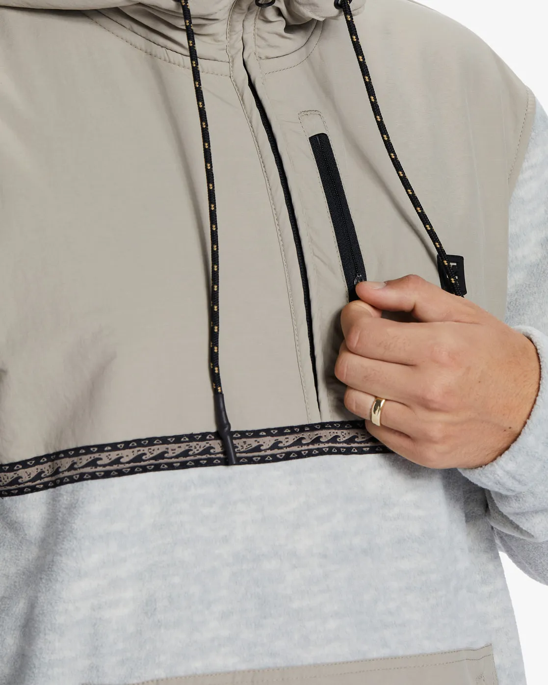 Boundary Graphene Half-Zip Fleece - Oatmeal Heather sold by Billabong product image thumbnail 5