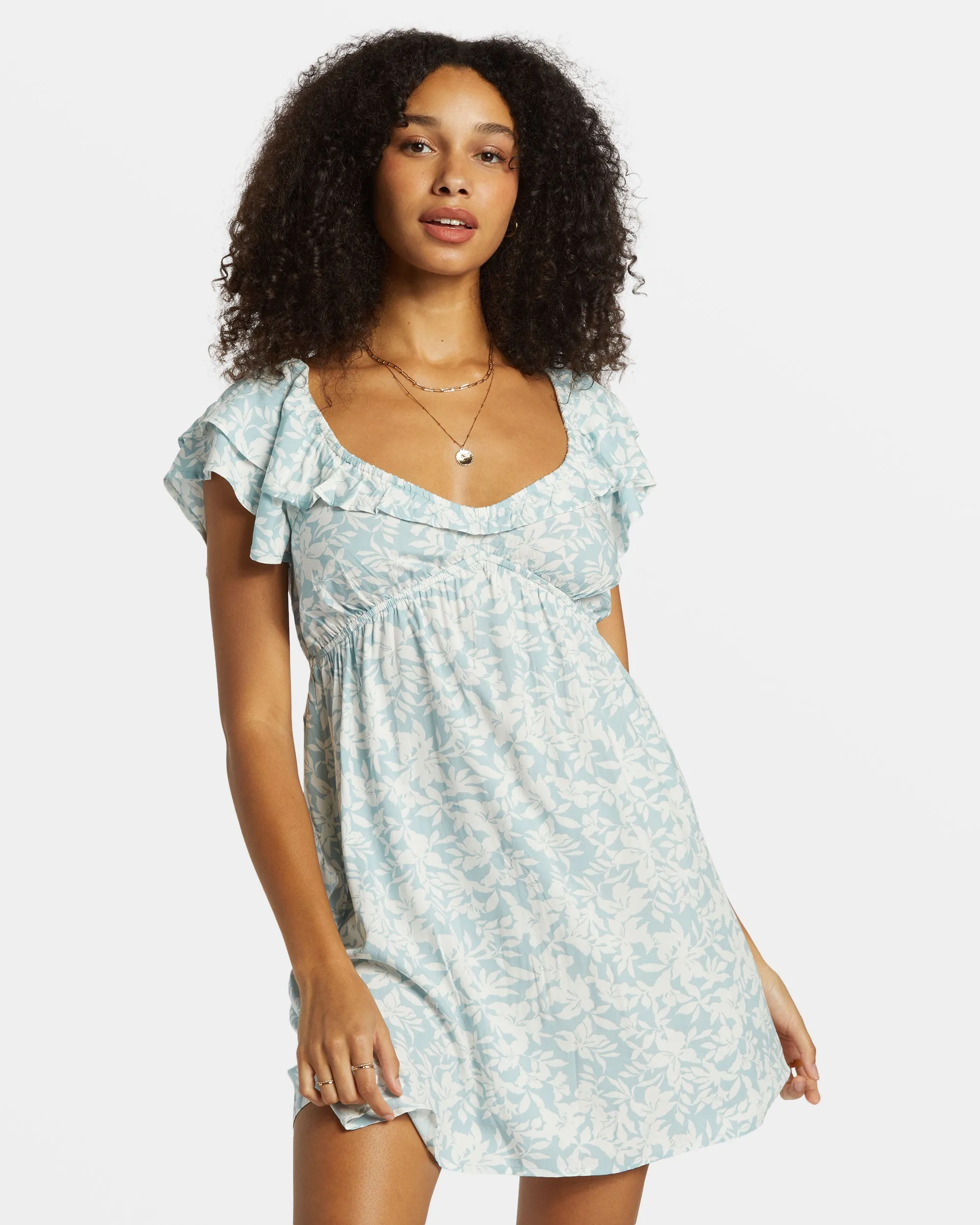 Enchant Me Mini Dress - Dusk Blue sold by Billabong