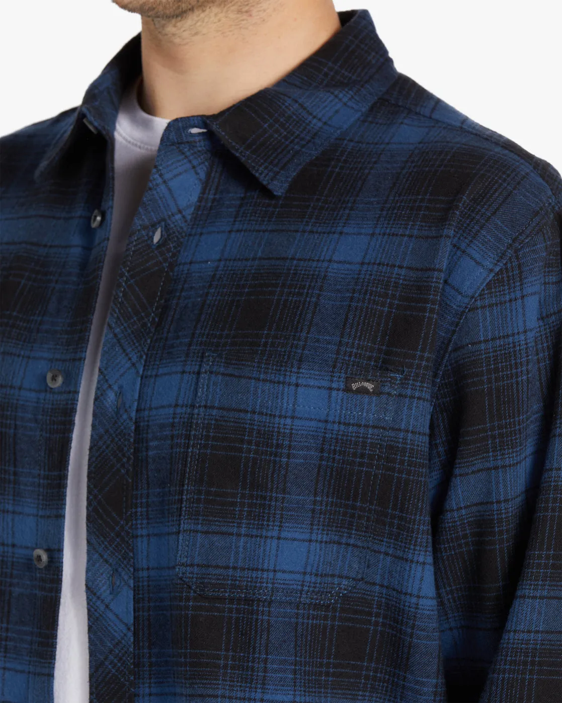 Coastline Flannel Long Sleeve Shirt - Blue sold by Billabong product image thumbnail 3