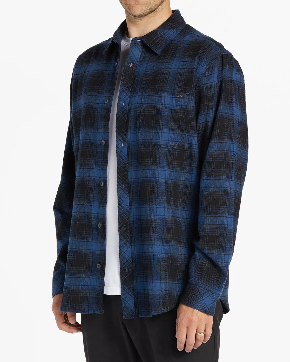 Coastline Flannel Long Sleeve Shirt - Blue sold by Billabong product image thumbnail 4