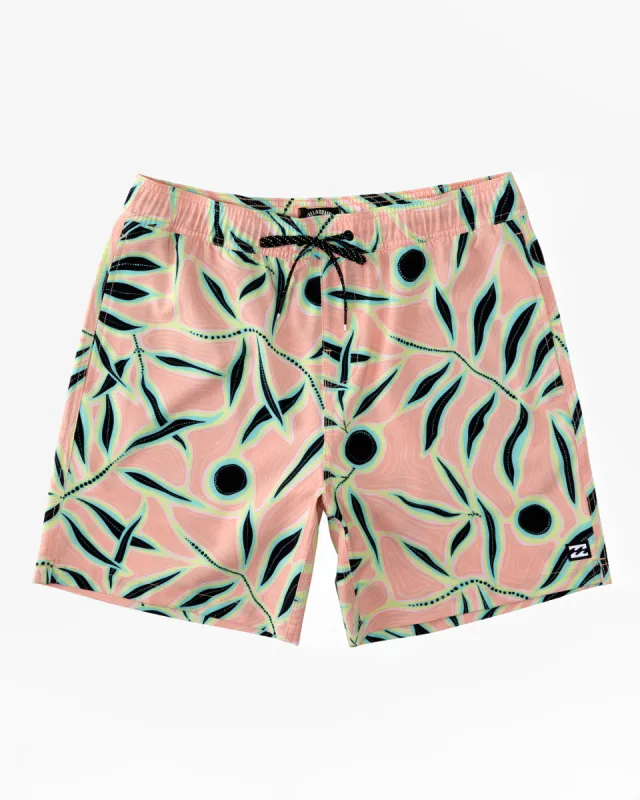 Sundays Layback 17" Swim Trunks - Melon sold by Billabong