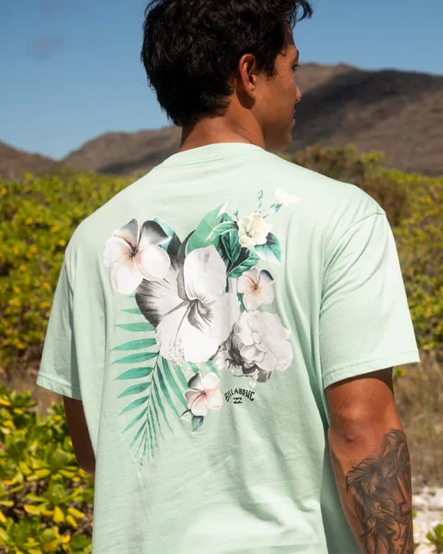 Lazarus Bouquet Short Sleeve T-Shirt - Mint sold by Billabong