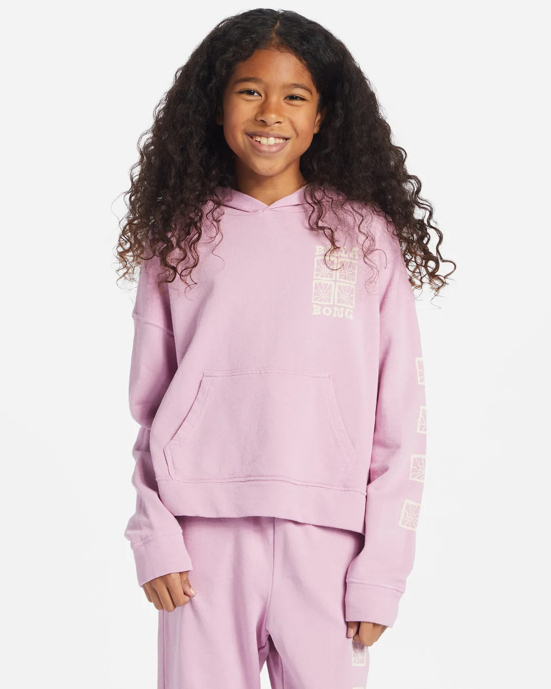 Girls Perfect Weekend Mini Crew Neck Sweatshirt - Lavender Kiss sold by Billabong