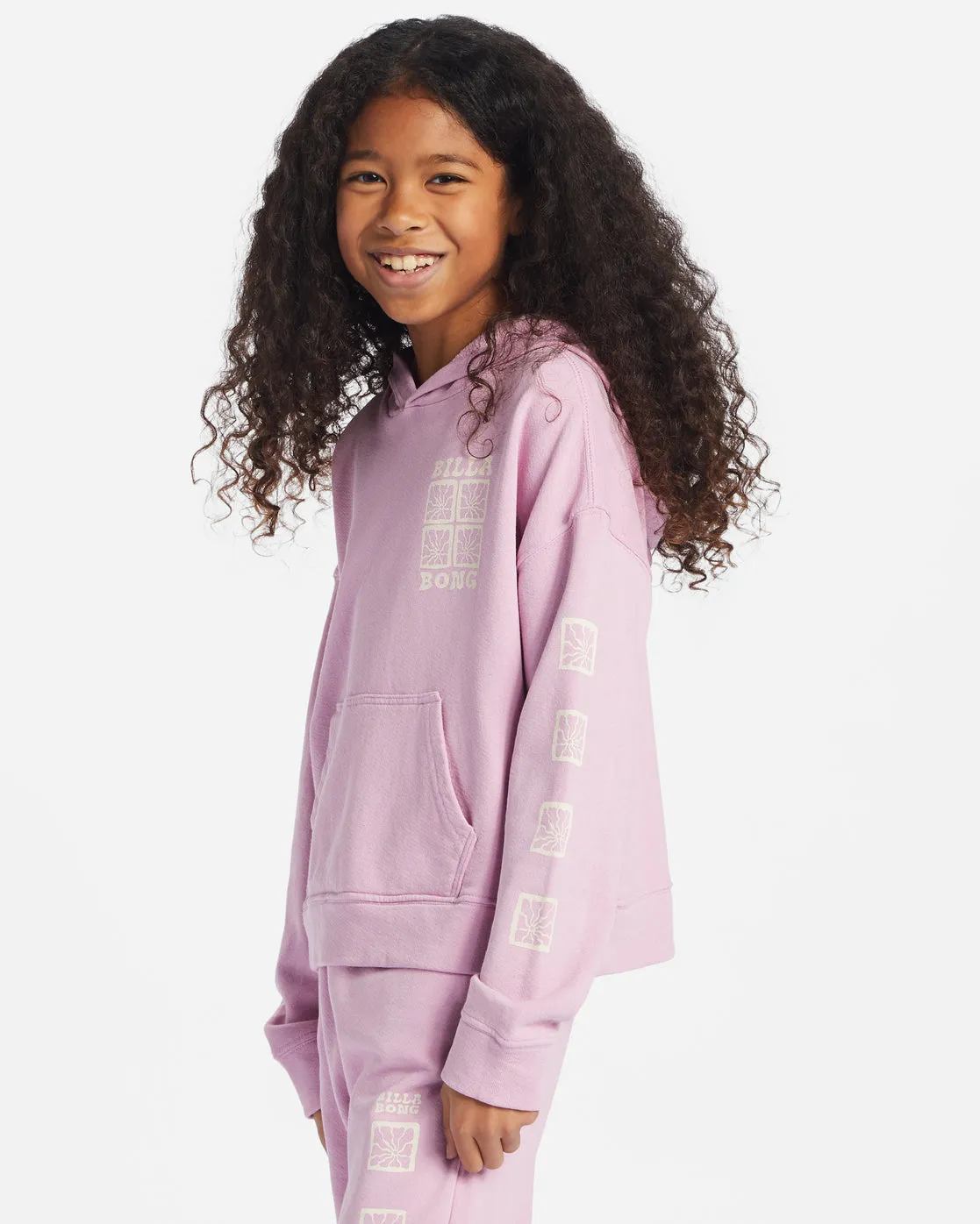 Girls Perfect Weekend Mini Crew Neck Sweatshirt - Lavender Kiss sold by Billabong product image thumbnail 2