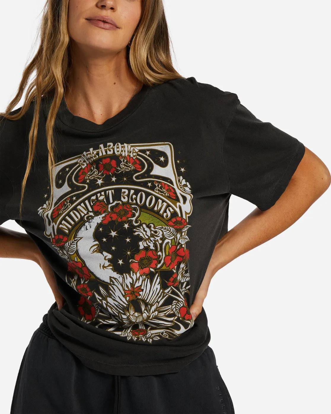 Midnight Blooms T-Shirt - Off Black sold by Billabong product image thumbnail 4