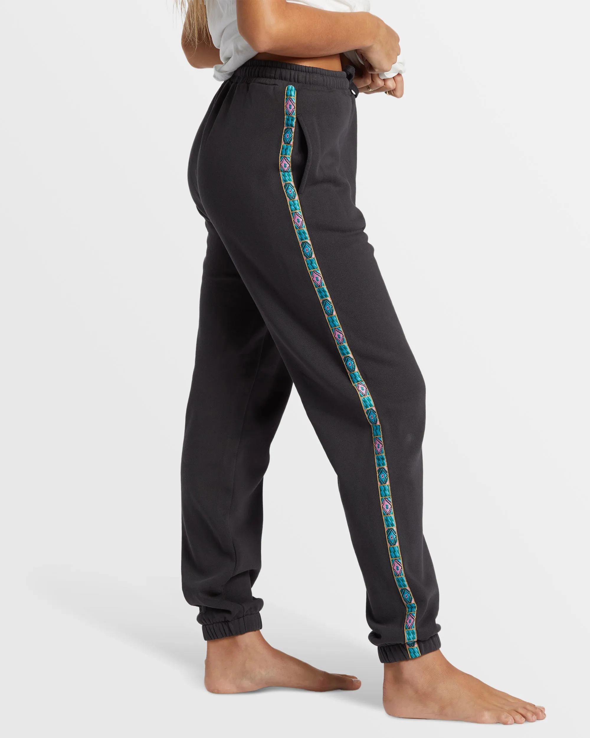 Swipe Right Elastic Waist Joggers - Black Sands sold by Billabong product image thumbnail 4