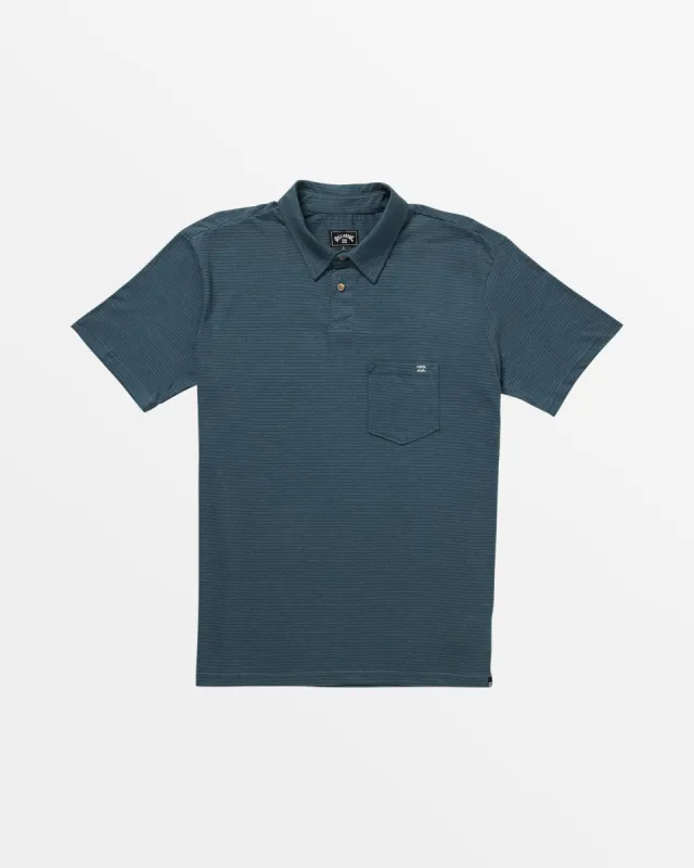 Short Sleeve Polo Shirt - Dark Slate Heather sold by Billabong