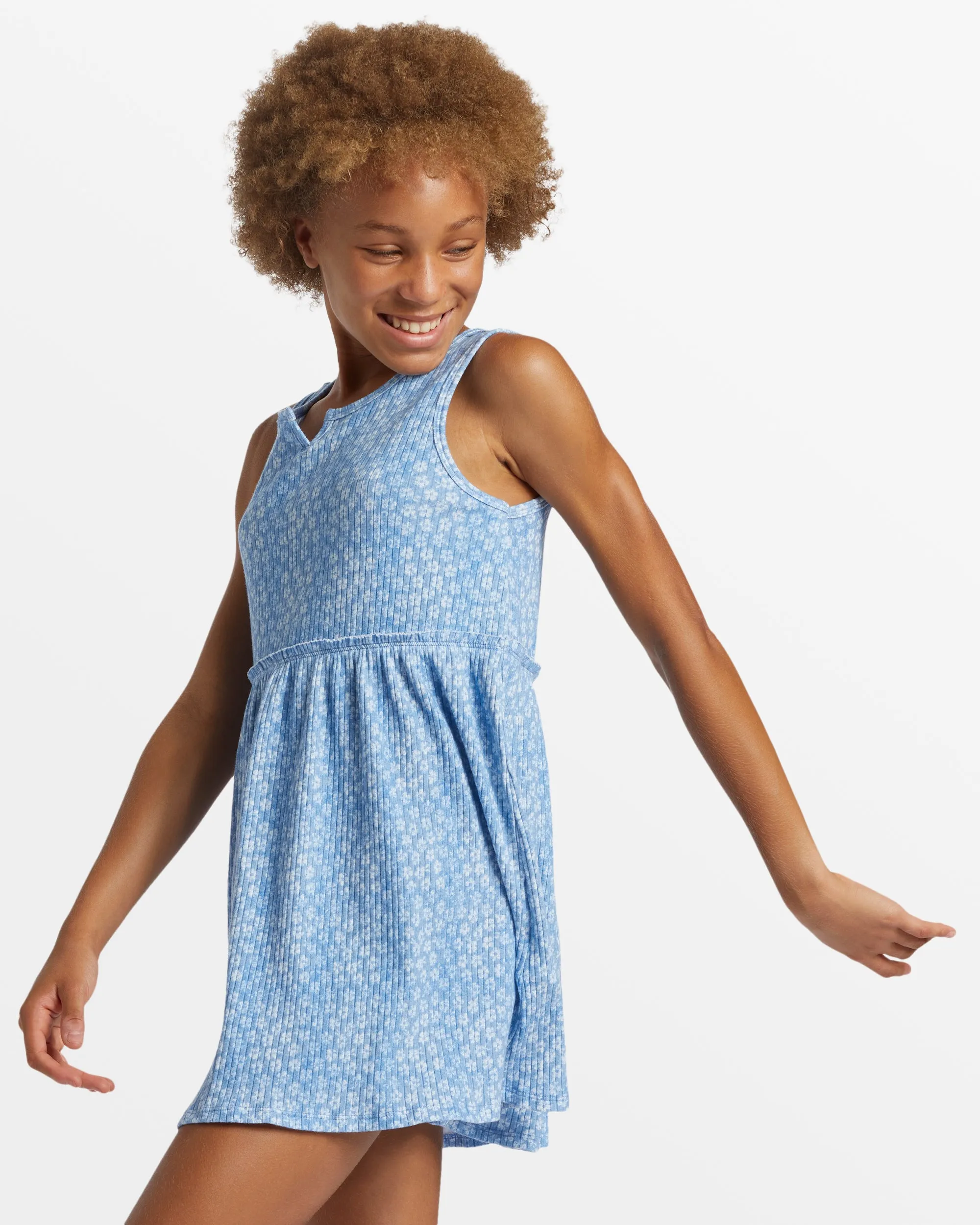 Girls Tropical Tides Mini Tank Dress - Marina sold by Billabong product image thumbnail 3