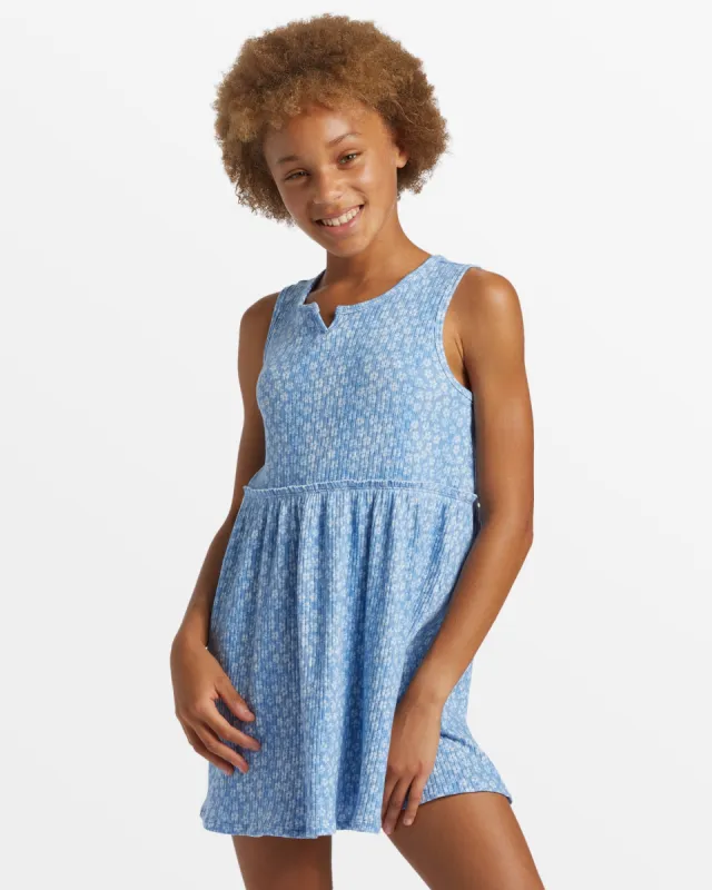 Girls Tropical Tides Mini Tank Dress - Marina sold by Billabong