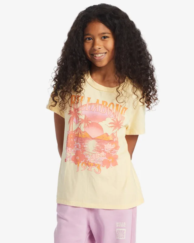 Girls Coastal Dreamer T-Shirt - Buttermilk sold by Billabong