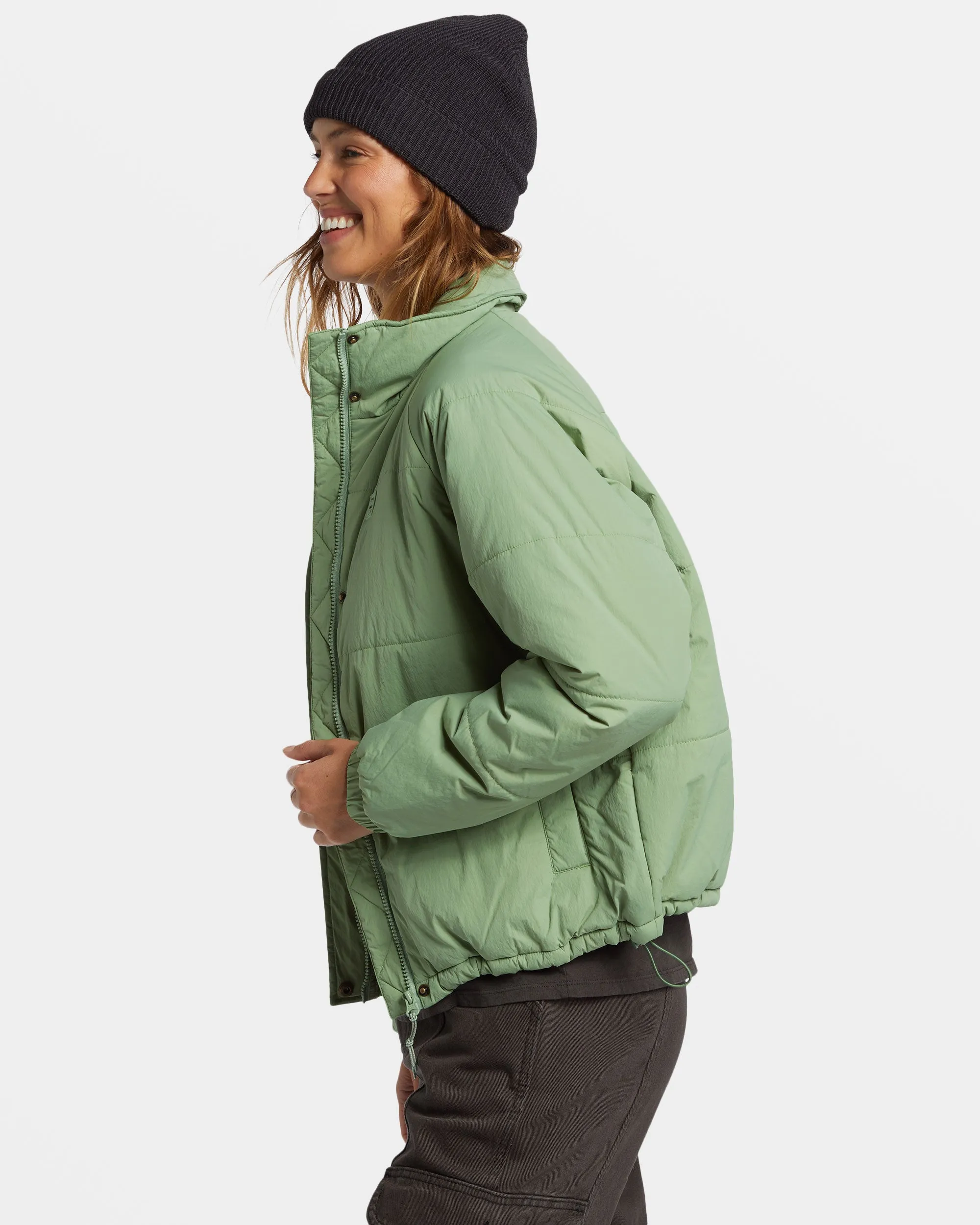 High Route Puffer Jacket - Salty Sage sold by Billabong product image thumbnail 3